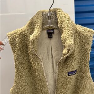 Patagonia Cream Sherpa Fleece Vest